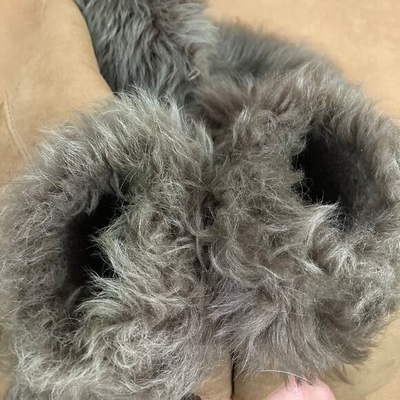 Genuine Shearling Sheepskin Penny Lane Leather Coat EU44 - Picture 9 of 13